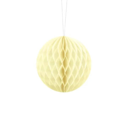 Gele Honeycomb 10cm van Partydeco koop je bij Partywinkel