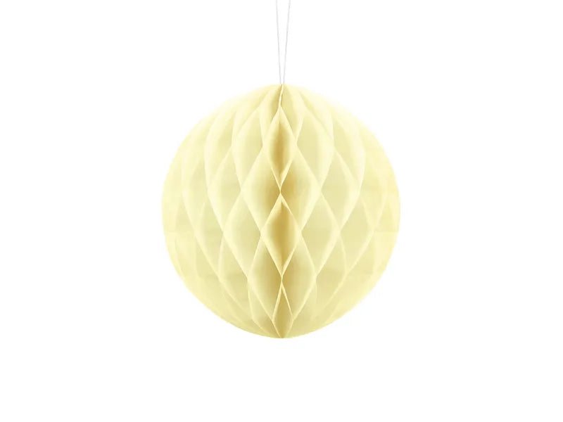 Gele Honeycomb 20cm van Partydeco koop je bij Partywinkel