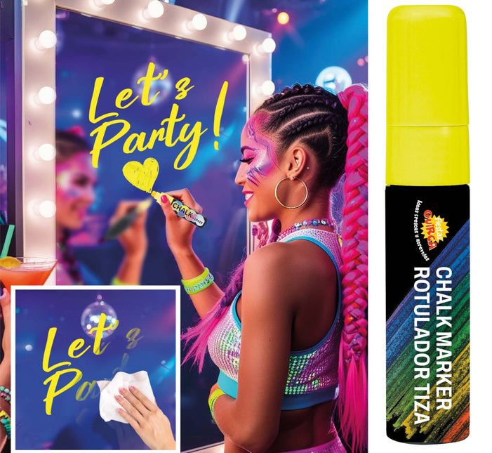 Gele Krijtstift van Fiestas Guirca koop je bij Partywinkel