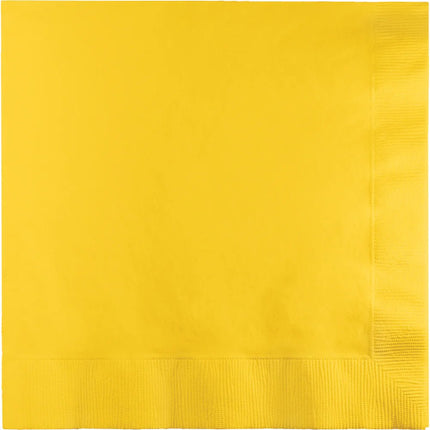 Gele Servetten 3 - Laags 41cm 25st van Creative Converting koop je bij Partywinkel