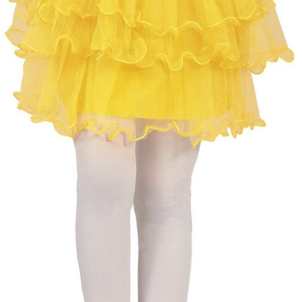 Gele Tutu Meisje Ruches 30cm van Fiestas Guirca koop je bij Partywinkel