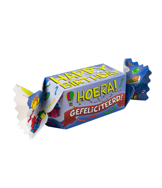 Geschenkdoosje Happy Birthday 26cm van Paper Dreams koop je bij Partywinkel