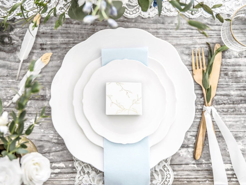 Geschenkdoosjes Tak Goud 6cm 10st van Partydeco koop je bij Partywinkel