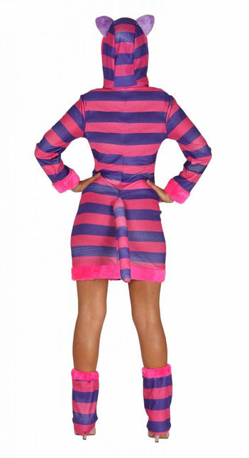 Gestreepte Kat Kostuum Dames van Fiestas Guirca koop je bij Partywinkel