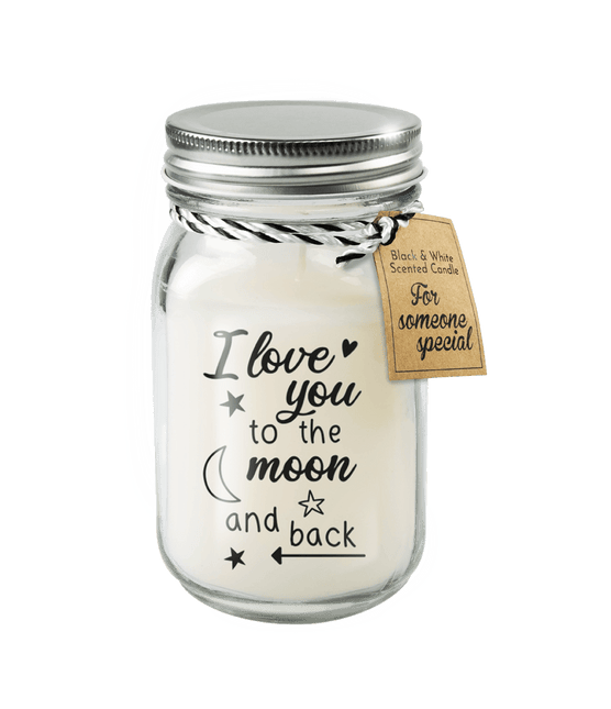 Geurkaars I Love You To The Moon 14cm van Paper Dreams koop je bij Partywinkel