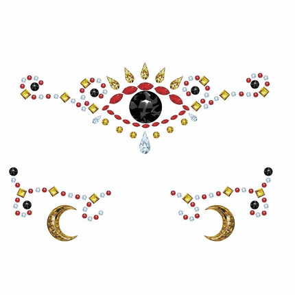 Gezicht Stickers Juwelen van Fiestas Guirca koop je bij Partywinkel