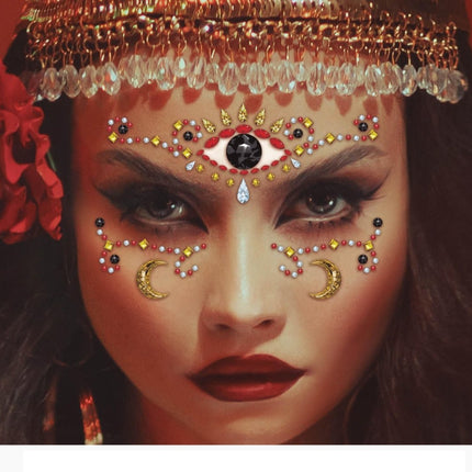 Gezicht Stickers Juwelen van Fiestas Guirca koop je bij Partywinkel