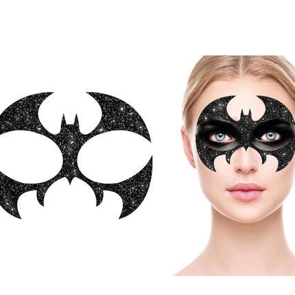 Gezicht Stickers Vleermuis Glitter 20cm van Fiestas Guirca koop je bij Partywinkel