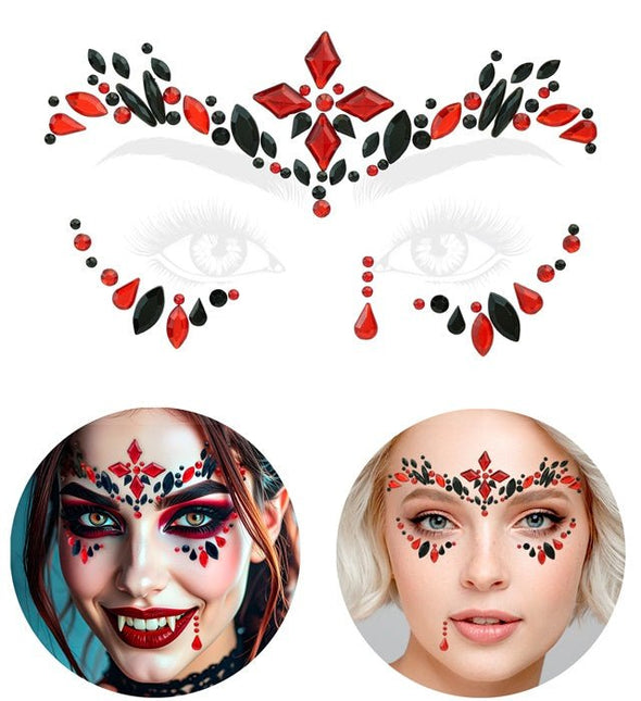 Gezichtsdecoratie Vampier Halloween van Widmann koop je bij Partywinkel