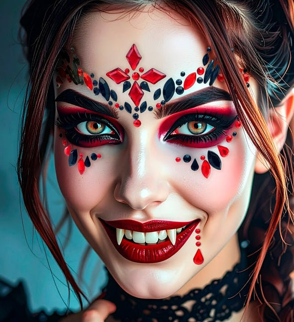Gezichtsdecoratie Vampier Halloween van Widmann koop je bij Partywinkel