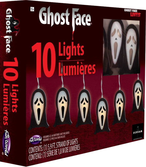 Ghostface Led Lampjes 1,8m van Ghostface koop je bij Partywinkel