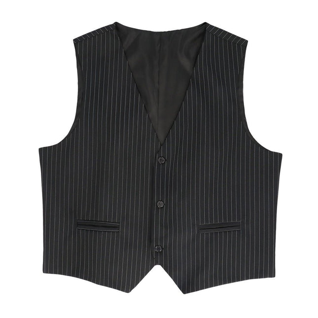 Gilet Pinstripe zwart (L/XL) van Boland koop je bij Partywinkel