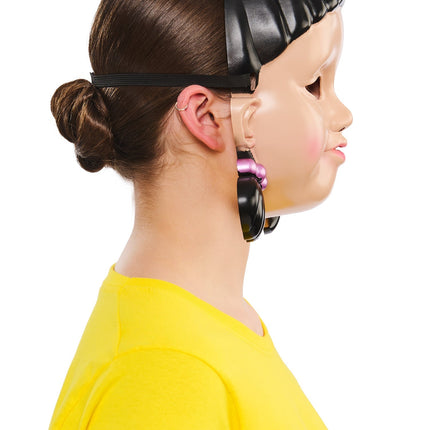 Masque de poupée - Jeu du calmar