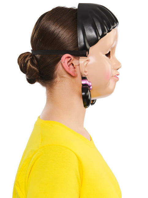 Masque de poupée - Jeu du calmar