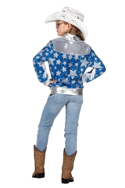 Glamorous pailletten jasje sterren - Partywinkel - 8720059068319