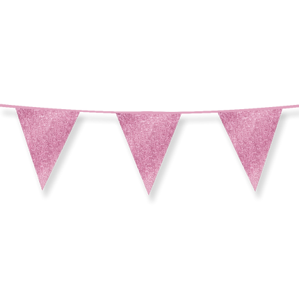 Guirlande rose pailletée 6m