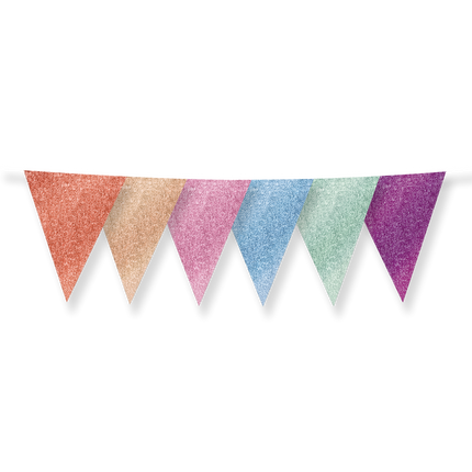 Guirlande colorée pailletée 6m