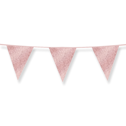 Guirlande or rose pailletée 6m