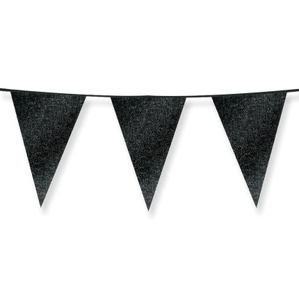 Drapeaux pailletés 20 x 30cm - Noir