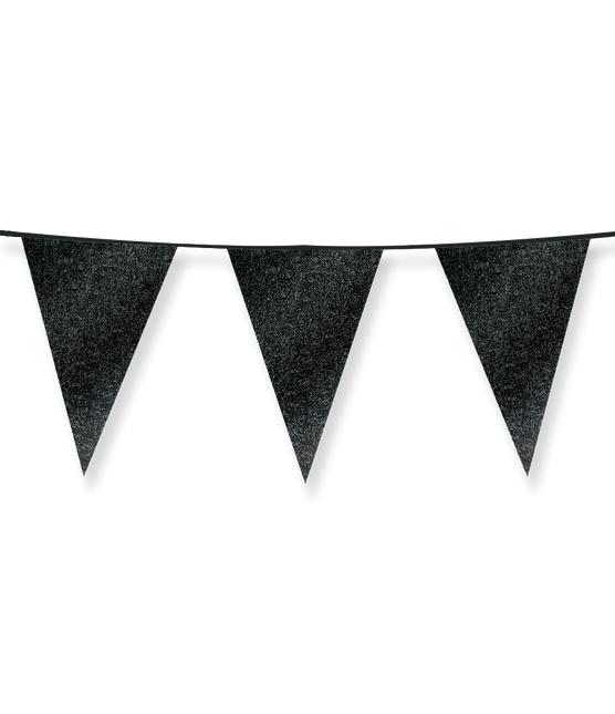 Drapeaux pailletés 20 x 30cm - Noir