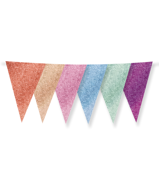 Drapeaux pailletés 20 x 30cm - Multi couleur