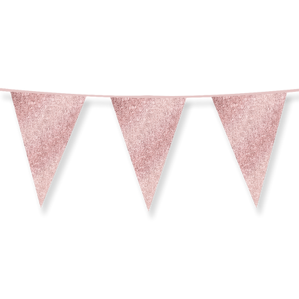 Guirlande or rose pailletée 6m
