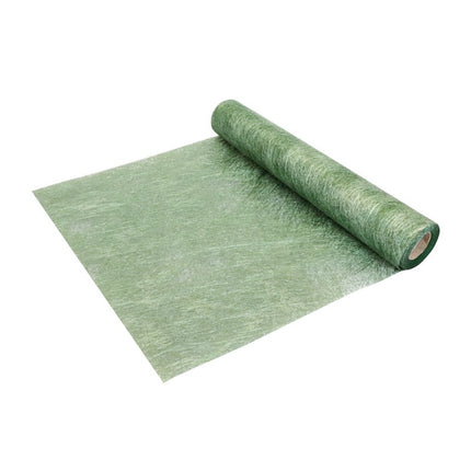 Chemin de table vert brillant 10m