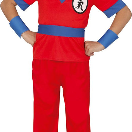 Goku Kostuum Dragon Ball Z Kind Rood van Fiestas Guirca koop je bij Partywinkel
