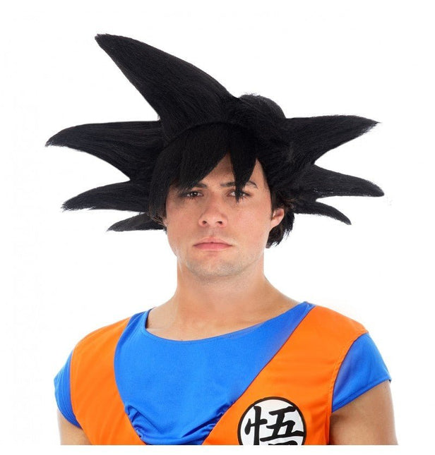 Goku Saiyan Pruik Zwart Dragon Ball Z van CHAKS koop je bij Partywinkel