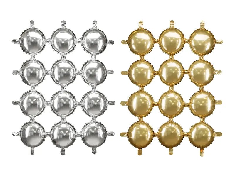 Goud Zilveren Backdrop Folie 1,7m van Partydeco koop je bij Partywinkel