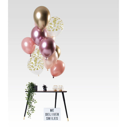 Gouden Ballonnen Set 30cm 12st van Folat koop je bij Partywinkel