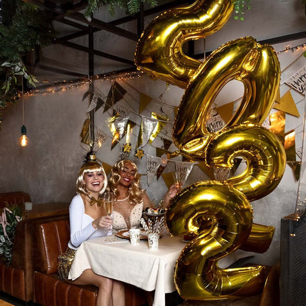 Gouden Cijfer Ballon 0 Jaar 36cm van Boland koop je bij Partywinkel