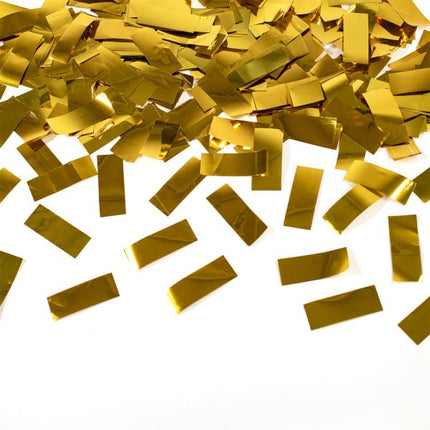 Gouden Confetti Kanon Folie 28cm van Riethmueller koop je bij Partywinkel