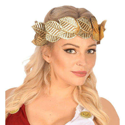 Gouden Hoofdband Laurierblad van Widmann koop je bij Partywinkel