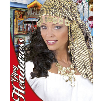 Gouden Hoofdband Pailletten van Widmann koop je bij Partywinkel