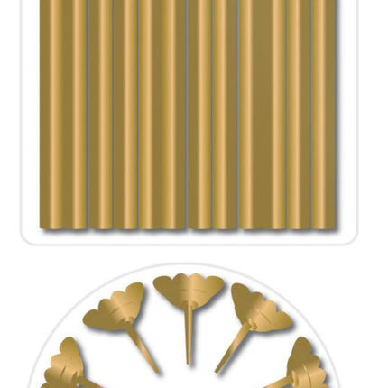 Gouden Kaarsjes Houder 6cm 12st van Haza Witbaard koop je bij Partywinkel