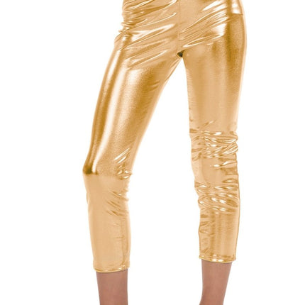 Gouden Legging Driekwart Kind van Wilbers & Wilbers koop je bij Partywinkel