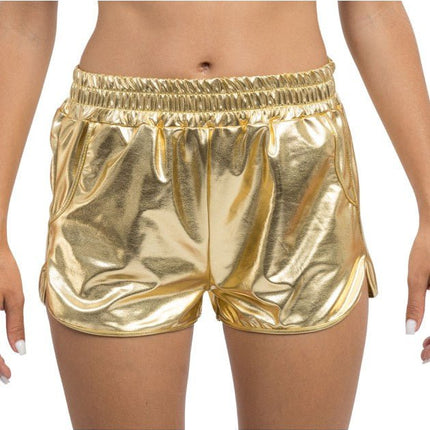 Gouden Metallic Short Dames van CHAKS koop je bij Partywinkel