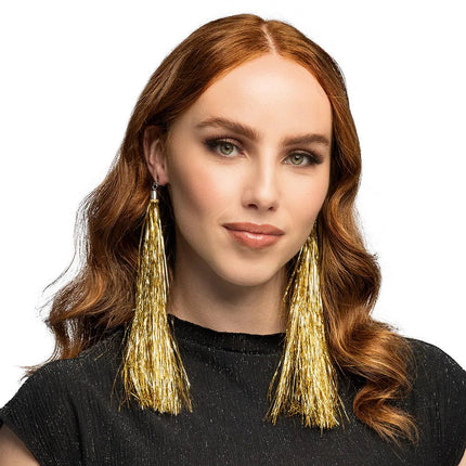 Gouden Oorbellen 20cm van Boland koop je bij Partywinkel