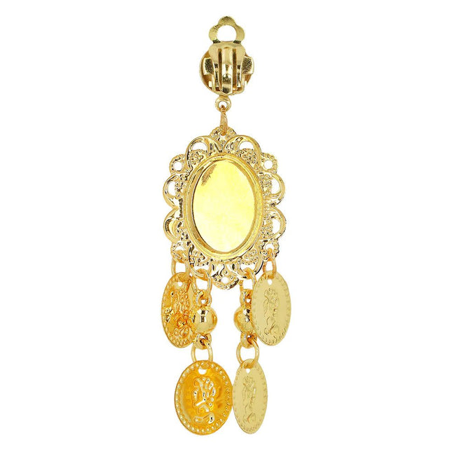 Gouden Oorbellen Met Robijn - Partywinkel - 8712026645753