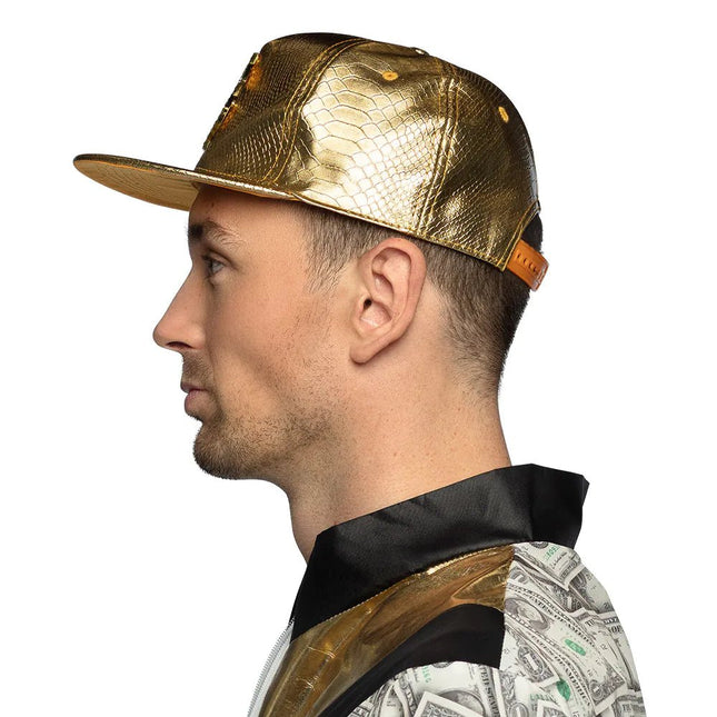 Gouden Pet Dollar Teken van Boland koop je bij Partywinkel