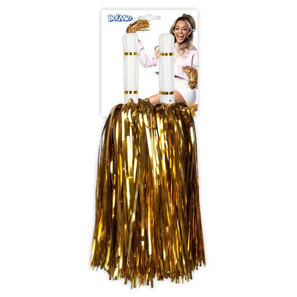 Gouden Pompons Metallic van Boland koop je bij Partywinkel