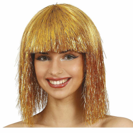 Gouden Pruik van Fiestas Guirca koop je bij Partywinkel