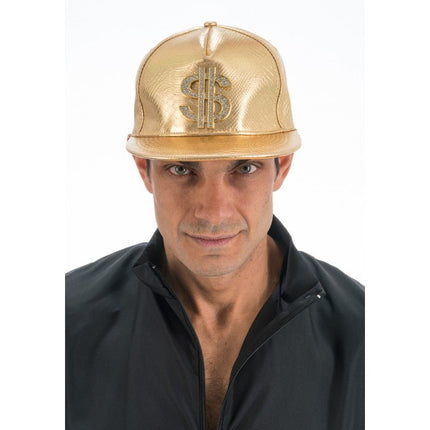 Gouden Rapper Pet Dollar One Size van CHAKS koop je bij Partywinkel