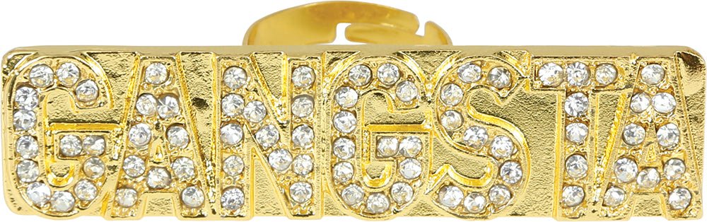 Gouden Ring Gangsta van Fiestas Guirca koop je bij Partywinkel