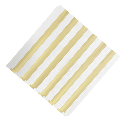 Gouden Servetten 33cm 12st van Fiestas Guirca koop je bij Partywinkel