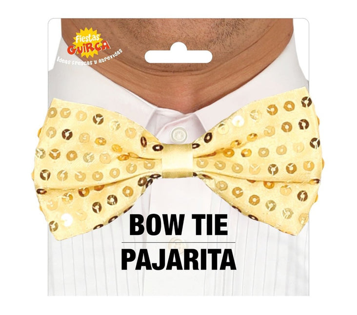 Gouden Strik Glitter Paillet van Fiestas Guirca koop je bij Partywinkel