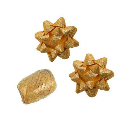 Gouden Strik Set Glitter 3 delig van Haza Witbaard koop je bij Partywinkel
