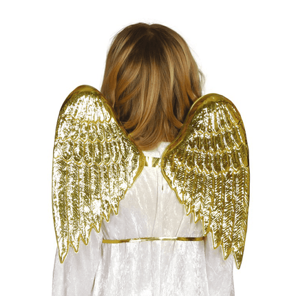Gouden Vleugels Kind 40cm van Fiestas Guirca koop je bij Partywinkel