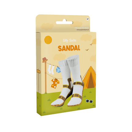 Grappige Sokken Sandalen van Paper Dreams koop je bij Partywinkel